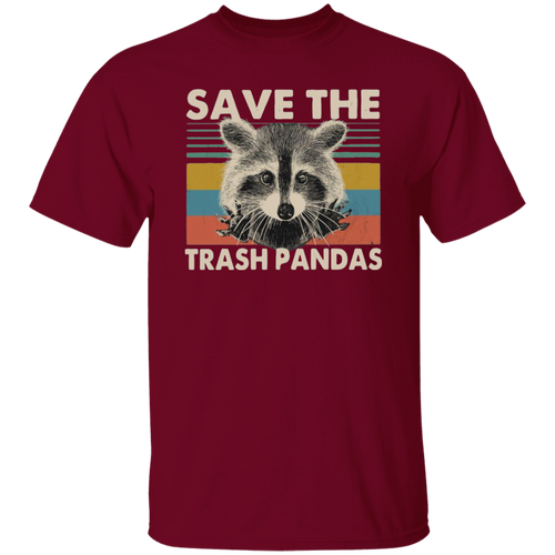 Raccoons Save The Trash Pandas Vintage T-Shirt, Raccoon Shirt, Racoon Shirt, Animal Lovers Shirt, Pet Lovers Shirt, Racoon Vintage Shirt	G500 5.3 oz. T-Shirt