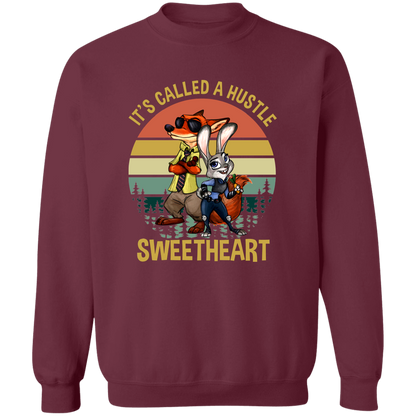 It's Called A Hustle Sweetheart Vintage T-Shirt - G180 Gildan Crewneck Pullover Sweatshirt