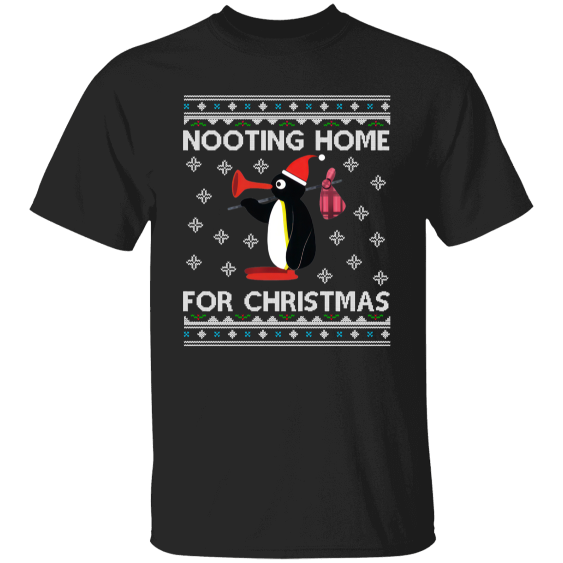 Pingu Nooting Home For Christmas Unisex T-Shirt - maria