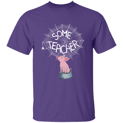Some Teacher Funny Pig And Spider Vintage T-Shirt - YOUTH