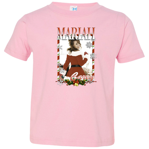 Vintage Mariah Carey Christmas 3321 Toddler Jersey T-Shirt - maria