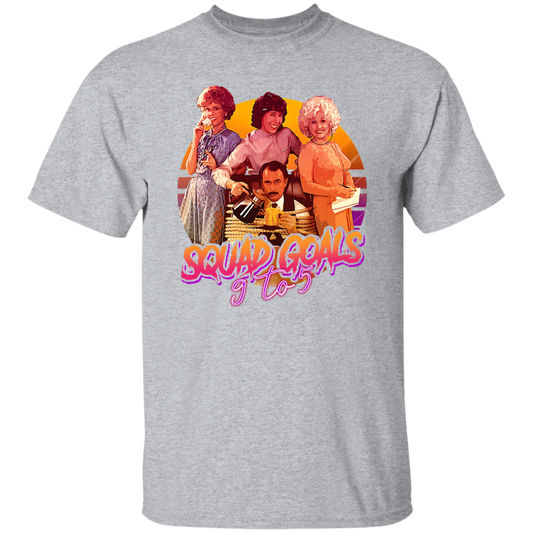 Squad Goals 9 To 5 Retro Design Unisex Vintage T-Shirt