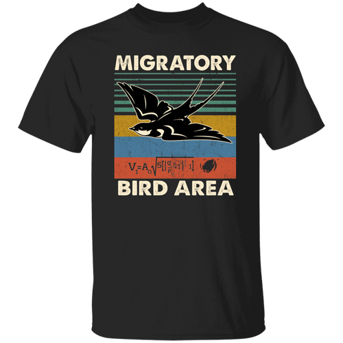 Vintage Migratory Bird Area Math Monty Python And The Holy Grail Vintage T-Shirt