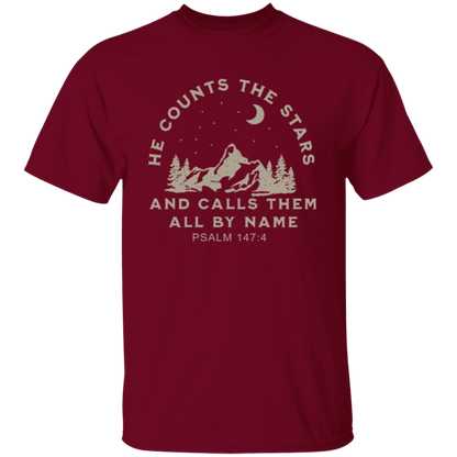 He Counts The Stars And Calls Them All By Name Unisex T-Shirt - jasmine