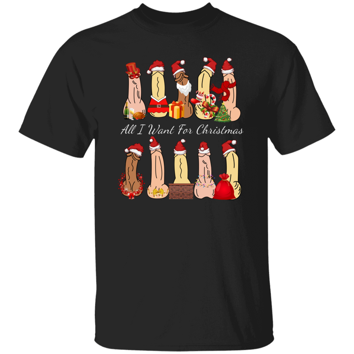 All I Want For Christmas Dirty Santa Gift  T-Shirt