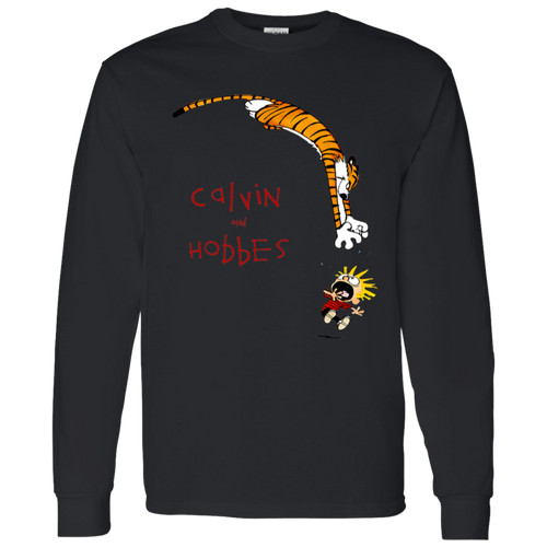 Hobb Jump Art Calvin And Hobbs Long Sleeve