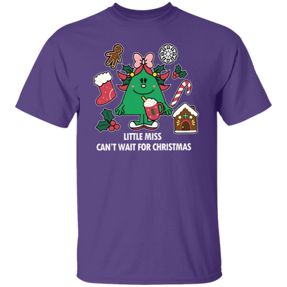 Little Miss Can't Wait For Christmas Teacher  T-Shirt - lapicta