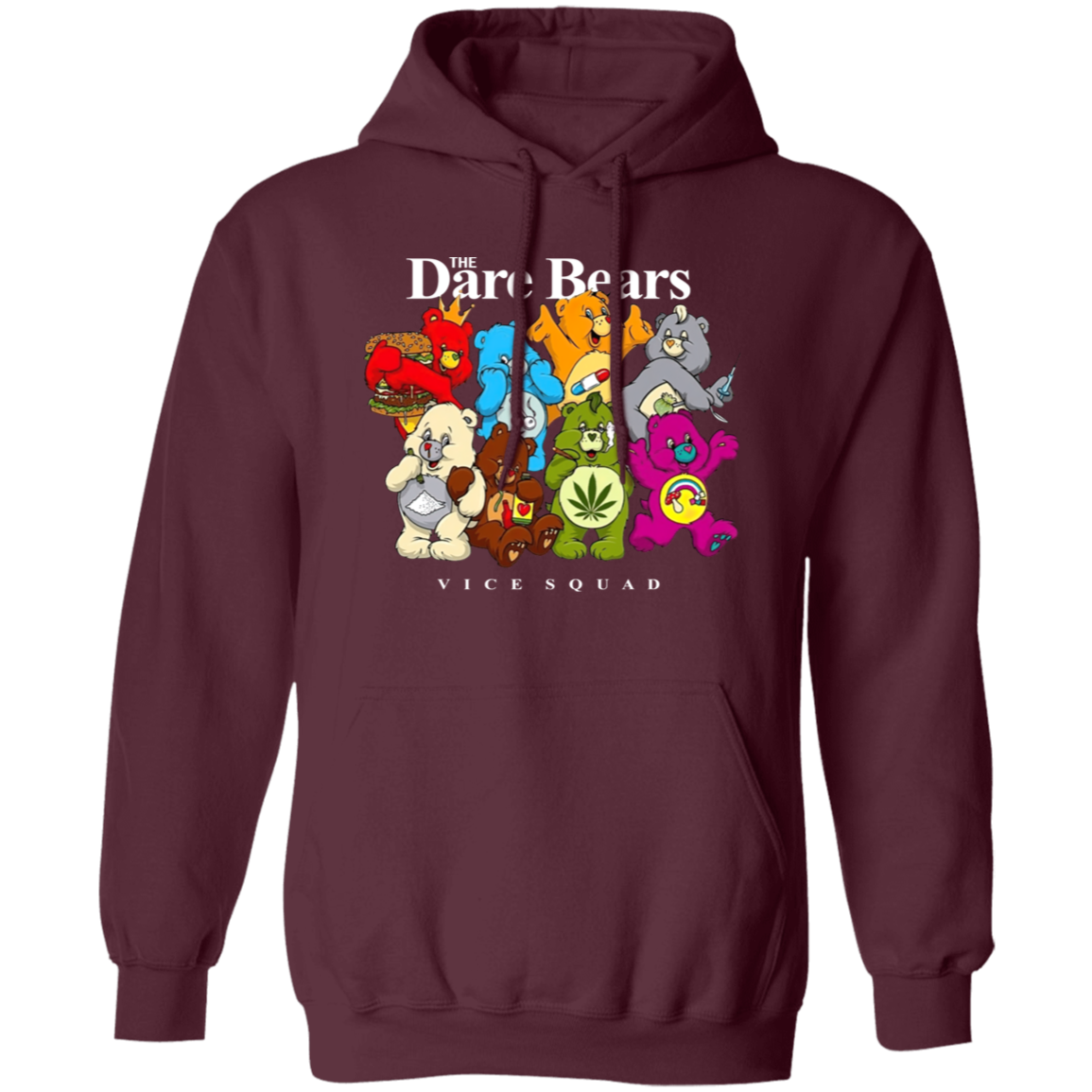 The Dare Bears Vice Squad Vintage  Gildan Pullover Hoodie