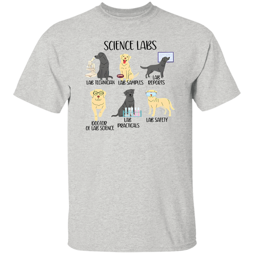 Labrador Retriever Funny Science Teacher Vintage T-Shirt