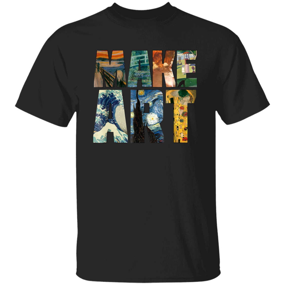 Make Art Teacher Vintage Unisex T-Shirt - letter