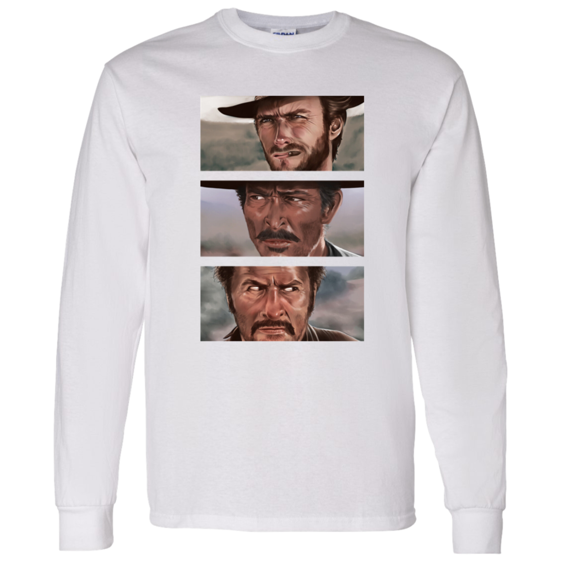 G540 LS T-Shirt 5.3 oz. The Good The Bad And The Ugly Clint Eastwood Movie T-Shirt
