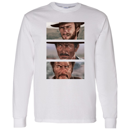 G540 LS T-Shirt 5.3 oz. The Good The Bad And The Ugly Clint Eastwood Movie T-Shirt