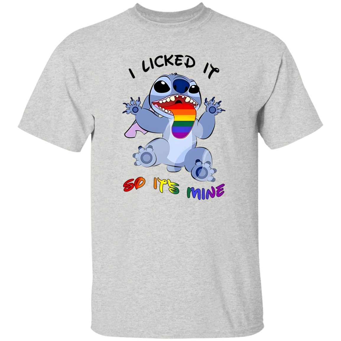 I Love Movie Lilo And Stitch Lgbt Pride I Licked It So It Mine Lesbian Vintage T-Shirt