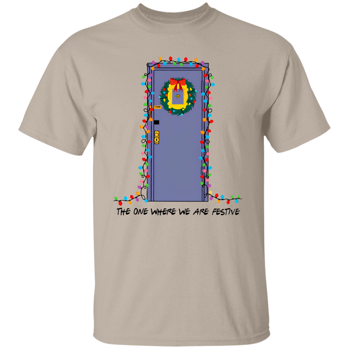 The One Where We Are Festive Teacher Vintage Unisex  T-Shirt - letter