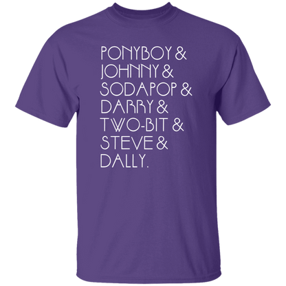 The Outsiders Shirt Characters Funny Literature Teacher Vintage T-Shirt