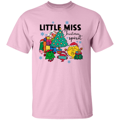 Little Miss Christmas Teacher Vintage Unisex T-Shirt - letter