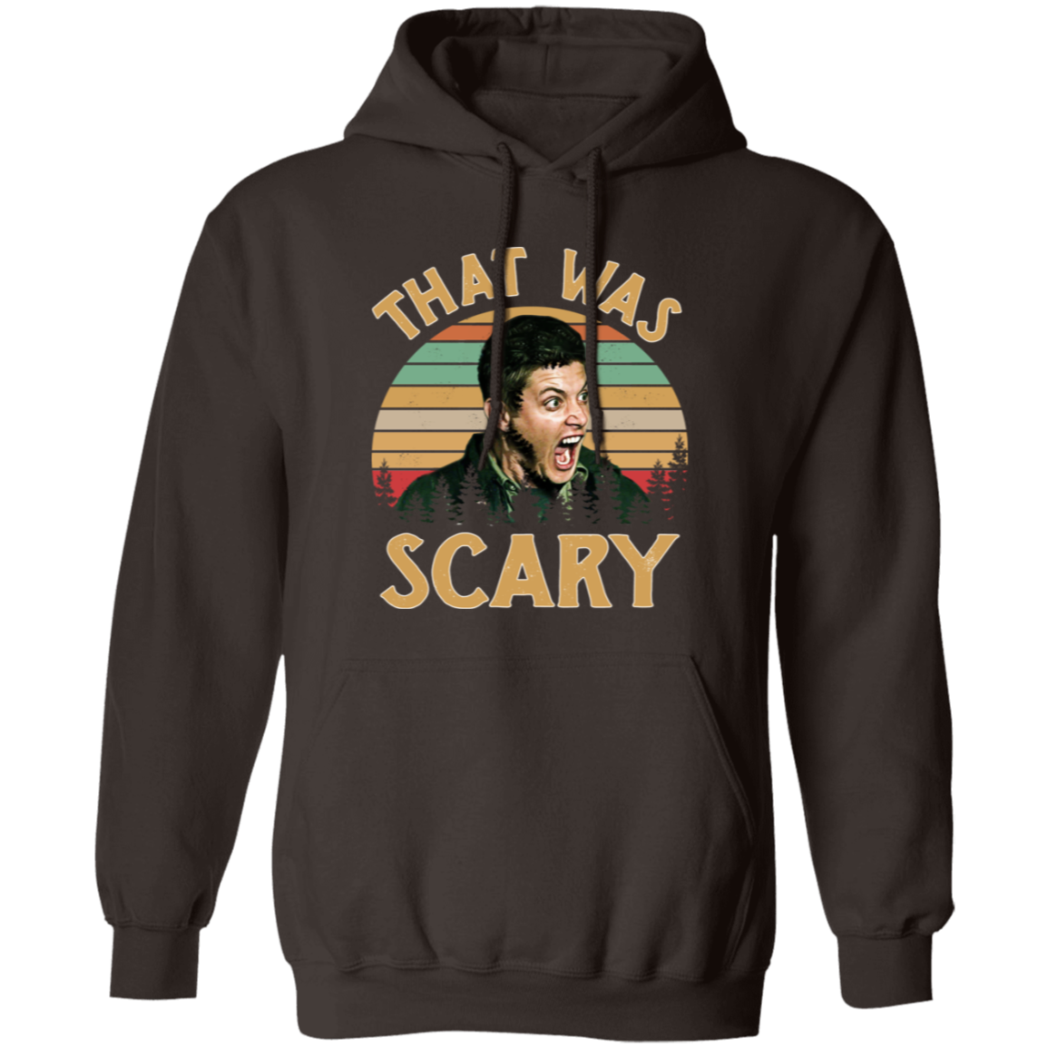 Dean Winchester Supernatural That Was Scary Funny Vintage Retro G185 Pullover Hoodie - lucy - 92252218
