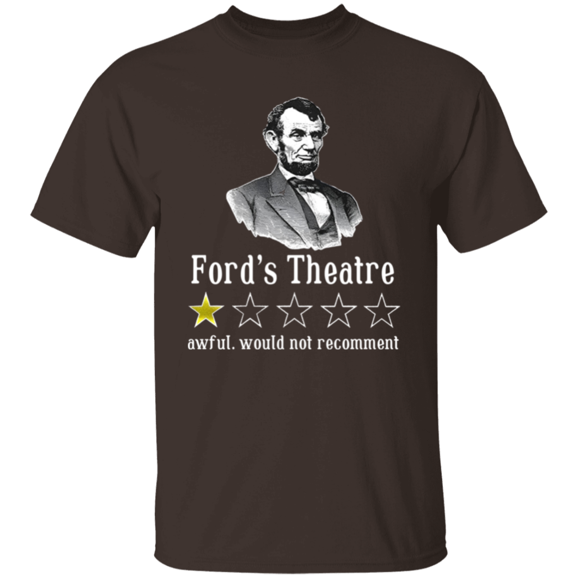 Ford's Theatre Awful Would Not Recommend Teacher Vintage Unisex  T-Shirt - letter