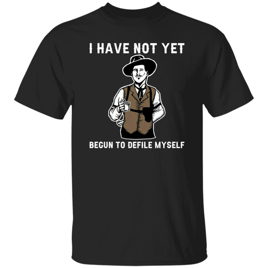 Doc Holliday Tombstone I Have Not Yet Begun To Defile Myself Vintage  T-Shirt