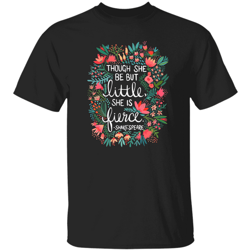 Though She Be But Little She Is Fierce Teacher Vintage T-Shirt