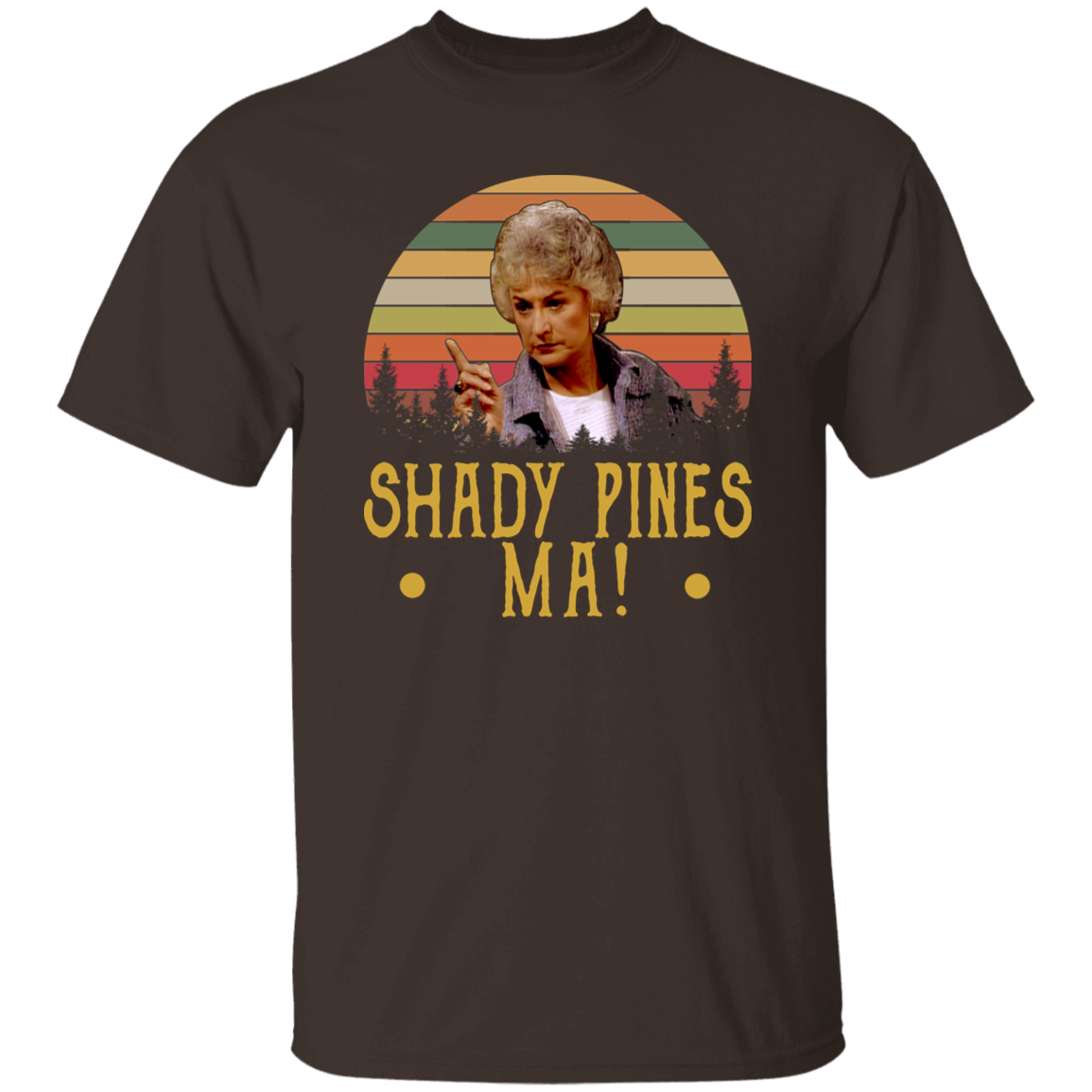 Shady Pines Ma Vintage Retro Vintage T-Shirt
