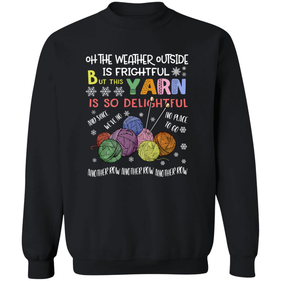 Oh The Weather Outside Is So Delightful for Christmas Vintage Pullover Sweatshirt