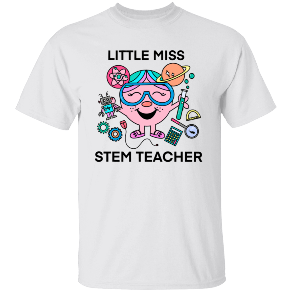 Little Miss Stem Teacher Vintage Unisiex T-Shirt - letter