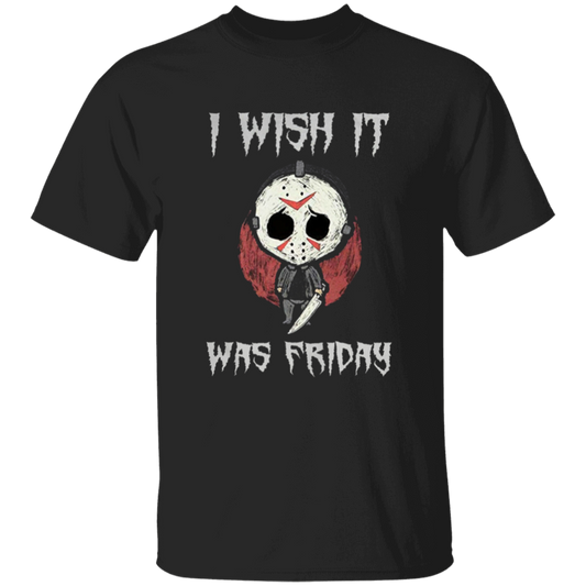 Jason Voorhees I Wish It Was Friday Vintage T-Shirt, Halloween Shirt, Horror Movie Shirt, Jason Voorhees Shirt, Friday The 13th ShirtG500B Youth 5.3 oz 100% Cotton T-Shirt
