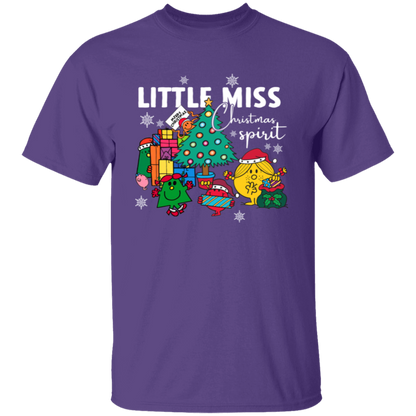 Little Miss Christmas Teacher Vintage Unisex T-Shirt - letter