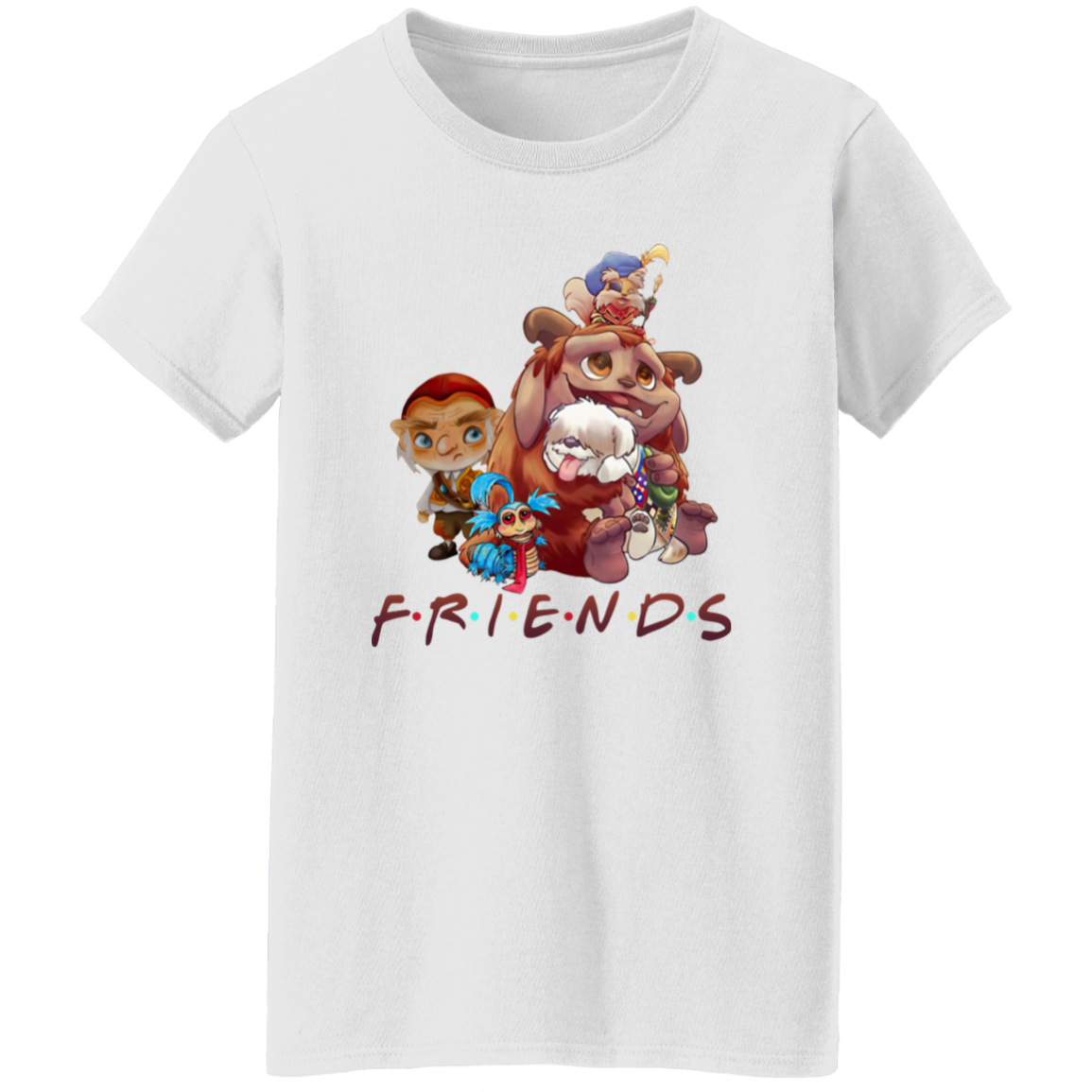 A Labyrinth Characters Friends  T-Shirt - WOMEN