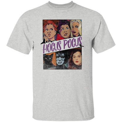 G500 5.3 oz. T-Shirt Retro Hocus Pocus Characters Vintage T-Shirt