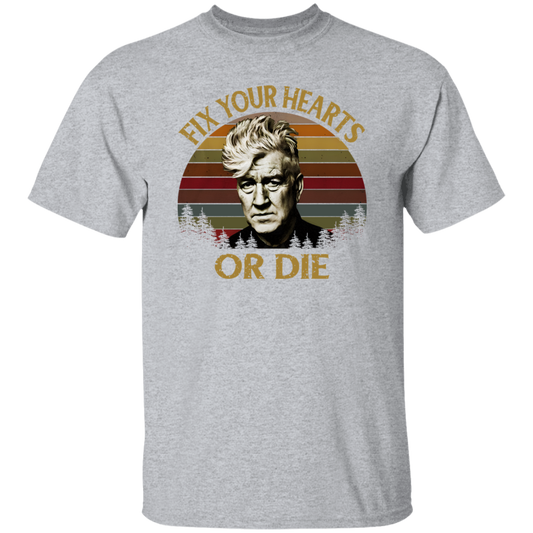 Retro Fix Your Hearts Or Die David Lynch Vintage  T-Shirt