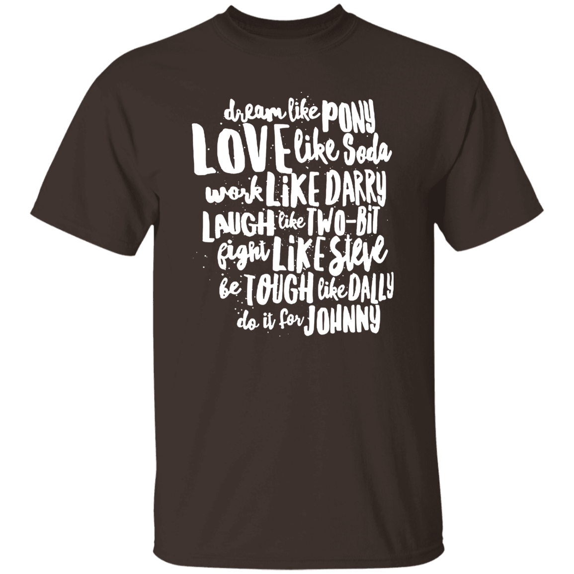 The Outsiders Character Names Funny Literature Teacher Vintage T-Shirt