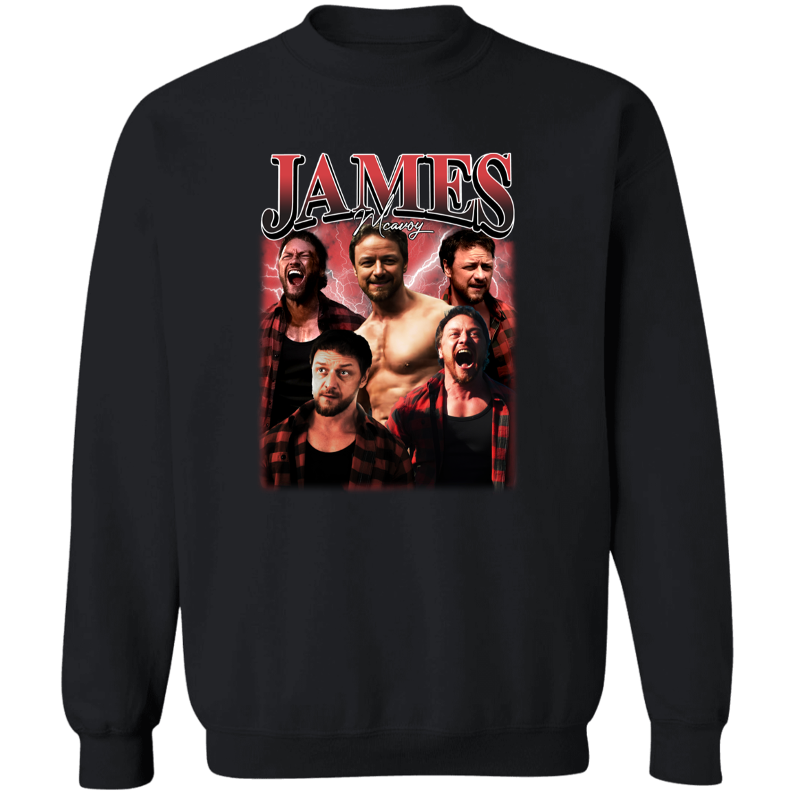 James Mcavoy Vintage Retro Bootleg Gildan Crewneck Pullover Sweatshirt - ID17092418