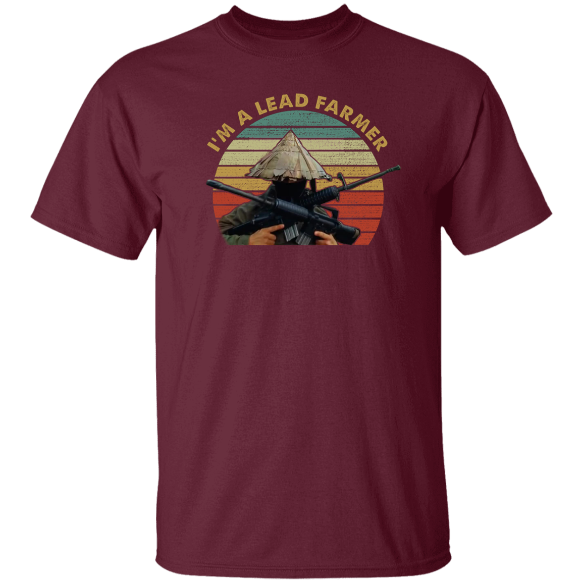 Im A Lead Farmer Vintage Retro Sunset Style Vintage T-Shirt