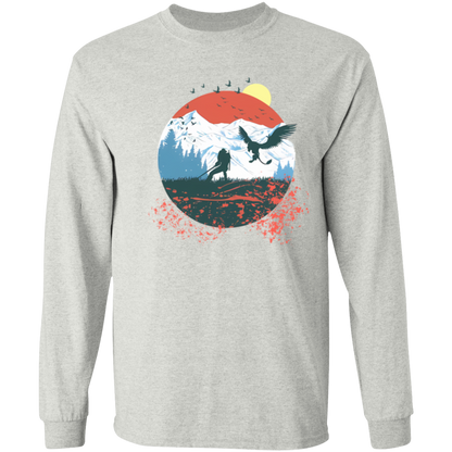 G540 LS T-Shirt 5.3 oz. Beautiful Art Of Geralt Dude The Witcher Tv Series Unisex Vintage T-Shirt