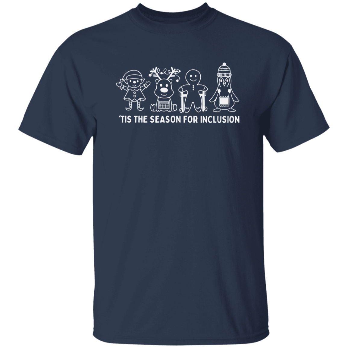 Tis The Season For Inclusion Teacher Vintage T-Shirt