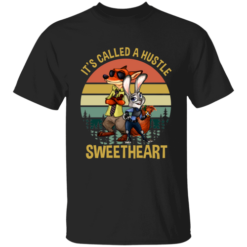 It's Called A Hustle Sweetheart Vintage T-Shirt, Zootopia Shirt, Judy Hopps Shirt, Nick Wilde Shirt, Gift Tee For You And Your FamilyG500B Youth 5.3 oz 100% Cotton T-Shirt