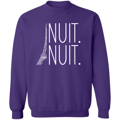 Nuit Nuit Crewneck Pullover Sweatshirt - ID12022437