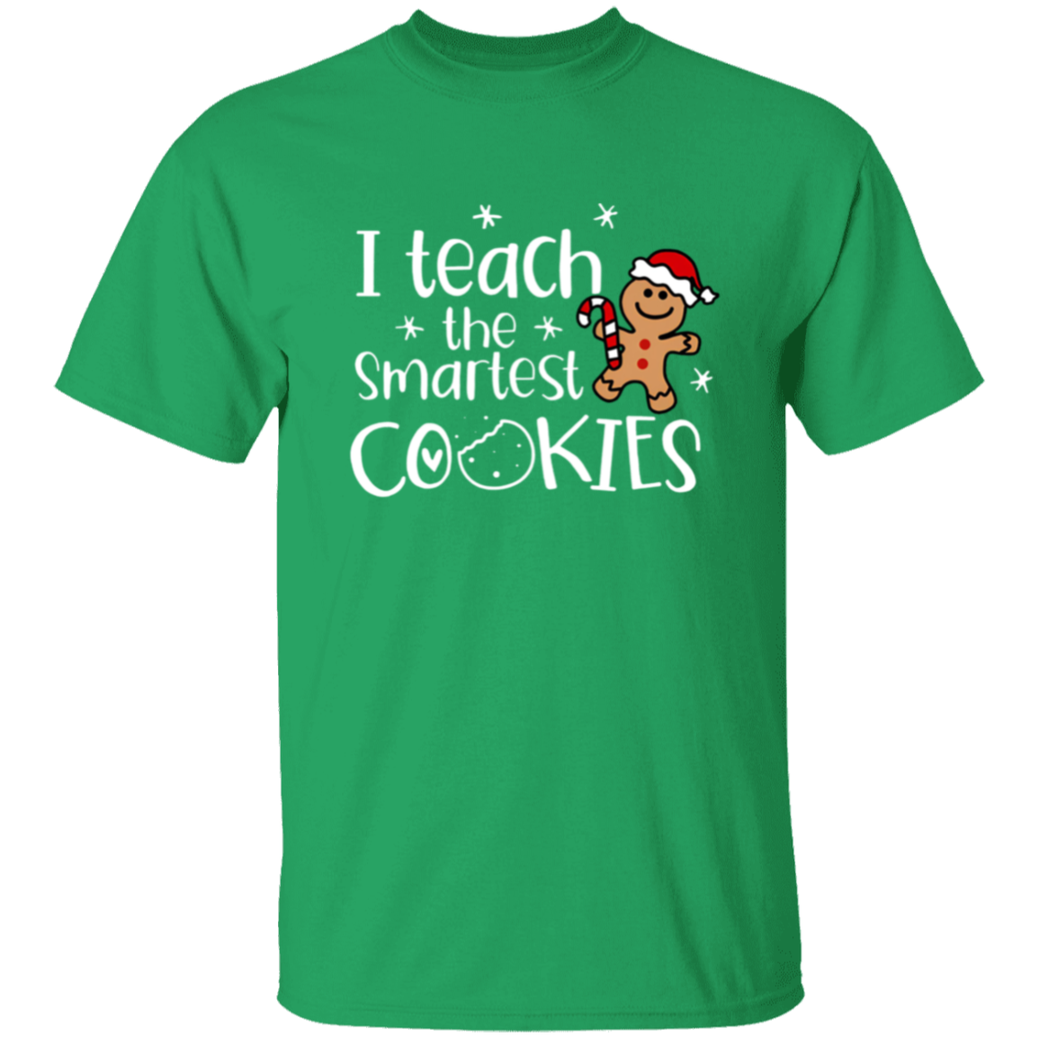 Christmas I Teach The Smartest Cookies Teacher Vintage Unisex  T-Shirt - letter