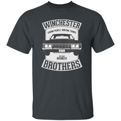 Supernatural Winchester Brothers Impala Badge T-Shirt, Supernatural Shirt, Supernatural Brothers Shirt, Gift Tee For You And Your Friends	G500 5.3 oz. T-Shirt