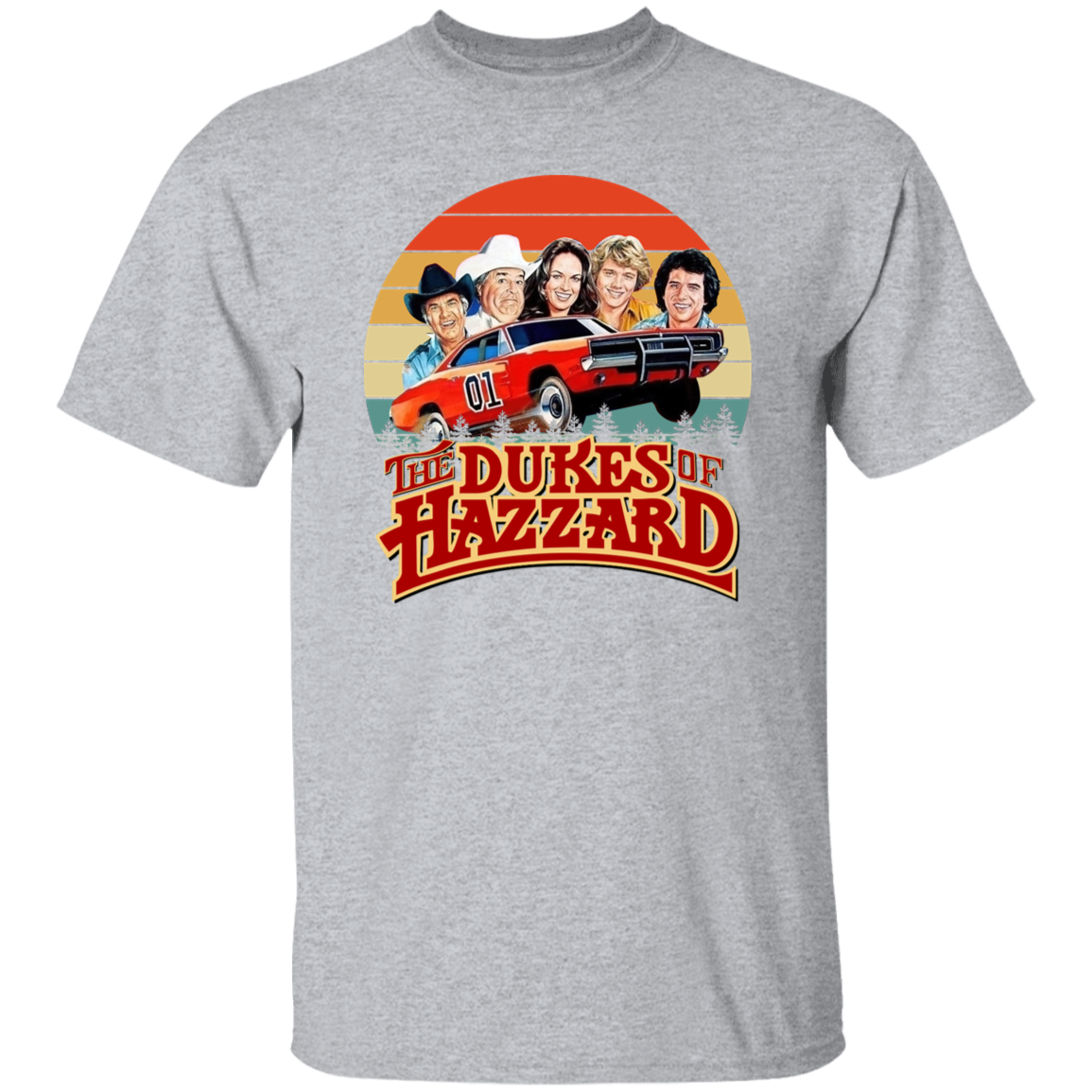 Hazzard Cars Dukes Of Hazzard Vintage Unisex  T-Shirt - jasmine