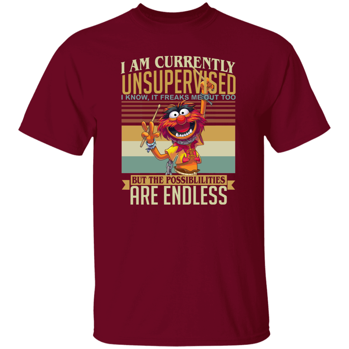 Muppet Show I Am Currently Unsupervised Vintage T-Shirt
