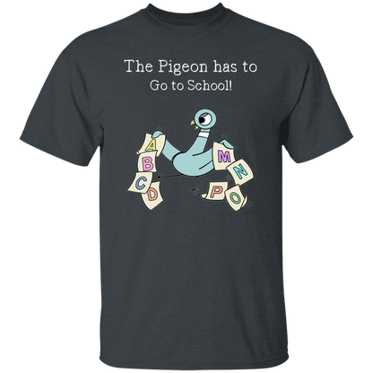 The Pigeon Has To Go To School Teacher T-Shirt,Book Character ABC Tee for Teachers & Kids