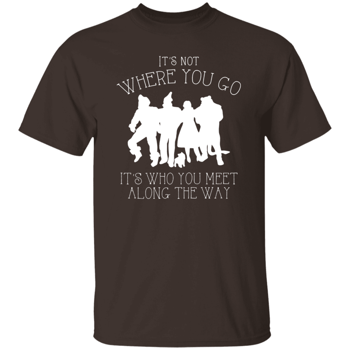 It's Not Where You Go It's Who You Meet Along The Way Funny Literature Teacher Vintage T-Shirt