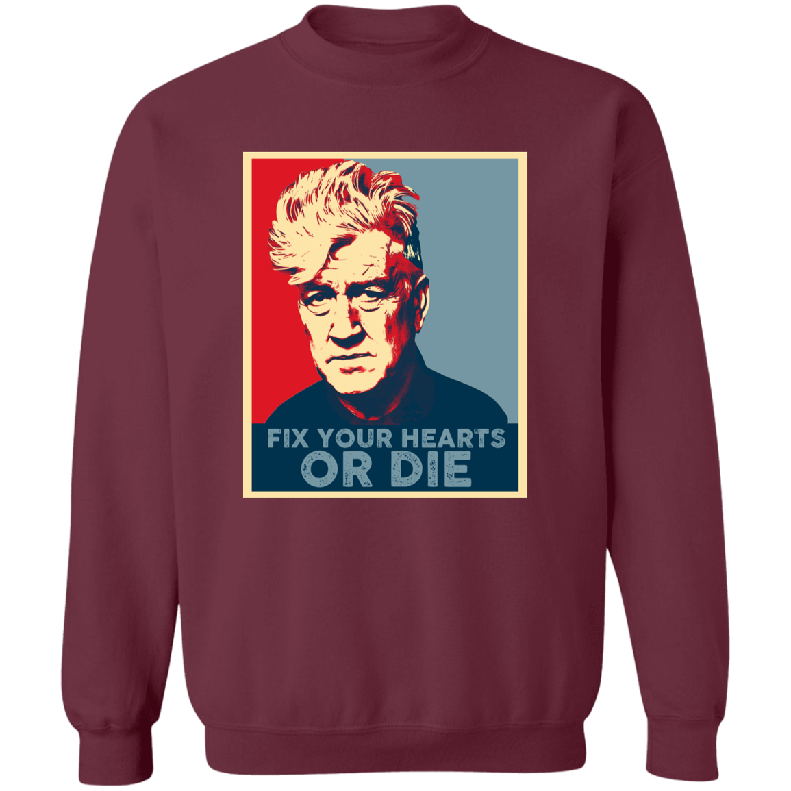 Retro Fix Your Hearts Or Die Unisex Vintage  Sweatshirt