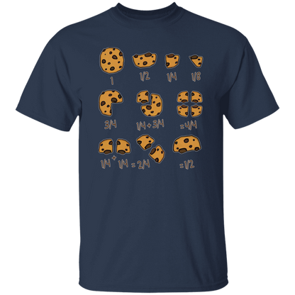 Cookie Fractional Numbers Math Teacher T-Shirt - CDCraft