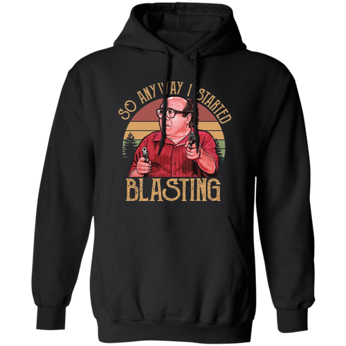 So Anyway I Started Blasting Sunset Vintage T-Shirt, Frank Reynolds Shirt, Sunny Philadelphia Shirt, Gift Tee For You And Your Family	G185 Gildan Pullover Hoodie