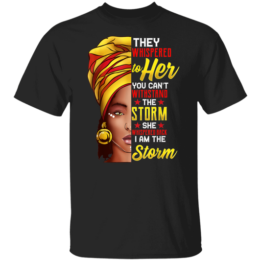 Black History Month African Woman Afro I Am The Storm VintageT-Shirt