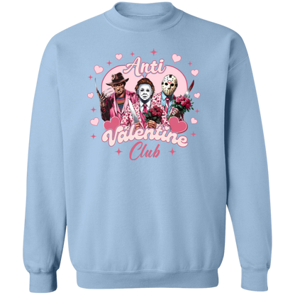 Anti Valentine Club Horror Friends Crewneck Pullover Sweatshirt - ID30122424